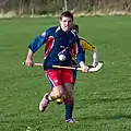 Un joueur de Hockey sur gazon de l'équipe de Ballachulish (2012)