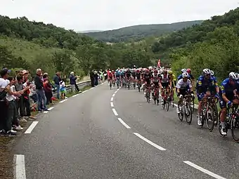 Passage du peloton.