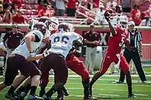 Teddy Bridgewater lors d'un match contre Eastern Kentucky le 13 septembre 2013.