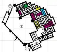 Plan de la forteresse de Teishebani (Karmir Blur).