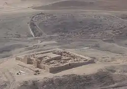 Ruines de la forteresse de Tel Arad, royaume de Juda, VIIIe siècle av. J.-C..