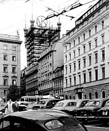 La tour de téléphone en 1952.
