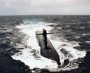 Le Triomphant, sous-marin nucléaire lanceur d’engins furtif.