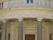 Détail de l'entablement du Tempietto del Bramante.