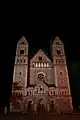 Le Temple neuf de nuit.