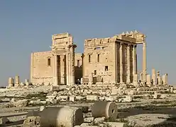 Le temple de Bêl de Palmyre en 2010 (avant sa destruction par l'État islamique).