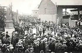 Inauguration du Monument aux morts.