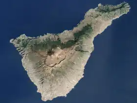 Image satellite de Tenerife.