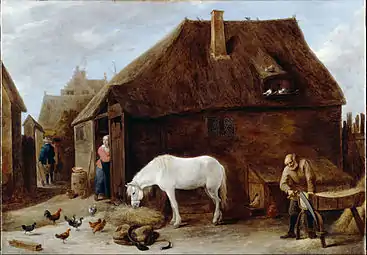 Le hacheur de paille (avant 1690), Dulwich Picture Gallery, Dulwich
