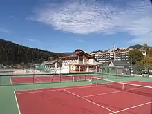 Site de l'Espace des bains près des tennis