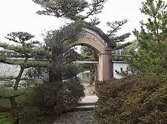 Vue depuis la zone du monastère jusqu'à la zone du temple