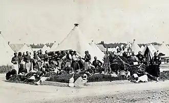 photographiedu campement des zouaves.