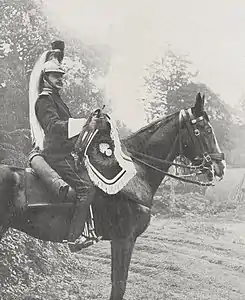 Version d'avril 1912 du projet non finalisé de tenue de cavalerie pour l'armée française