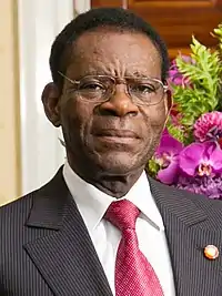 Portrait du Président Teodoro Obiang Nguema Mbasogo
