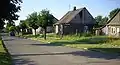 Anciennes maisons en bois.