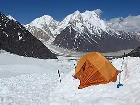 Vue de l'Istor-o-Nal depuis le camp de base du Tirich Mir.