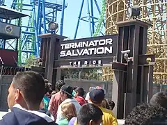 Entrée de Terminator Salvation: The Ride à Six Flags Magic Mountain