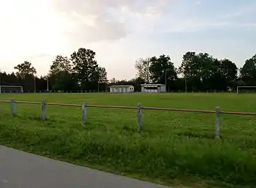 Terrain de football.