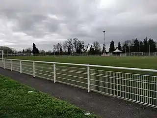 Terrain de football de l'Europe.