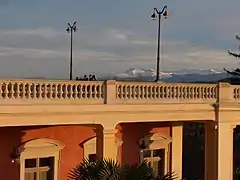 La terrasse du Pavillon des Arts.