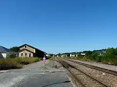 Les voies en direction de Périgueux.