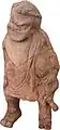 Statuette en terre cuite représentant Papposilène, musée national d'Iran.