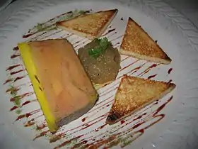 Image illustrative de l’article Terrine de foie gras au sauternes