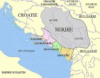 Les Balkans vers 850