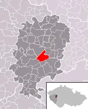 Localisation de Těškov
