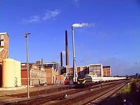L'usine de Tessenderlo Chemie, autrefois Produits Chimiques de Tessenderlo, ici vue en 2006.