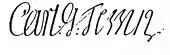 signature de Carl Gustaf Tessin