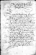 Testament de Pierre de Chaponay, doyen de l'église de Gap, 13 septembre 1573, suite sur cette page