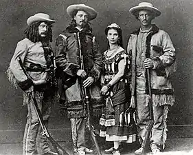 Ned Buntline, Buffalo Bill Cody, Giuseppina Morlacchi, Texas Jack Omohundro.
