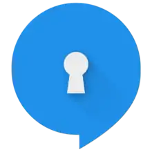 Description de l'image TextSecure Blue Icon.png.