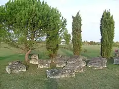 Ruines romaines au lieu-dit les Arènes.