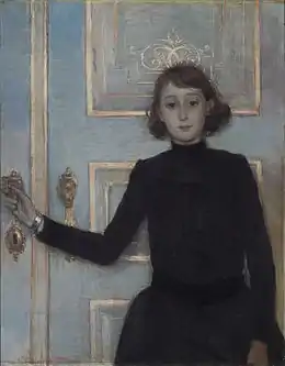 Portrait de Marguerite van Mons de Théo van Rysselberghe (1886)