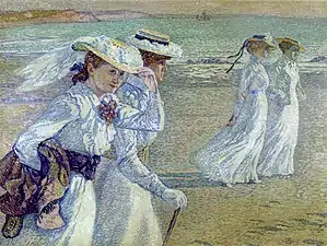 Théo van Rysselberghe, Jeunes femmes sur la plage (1901), Bruxelles, Musées royaux des beaux-arts de Belgique.