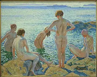 Théo van Rysselberghe, Les Baigneuses (ca. 1920)