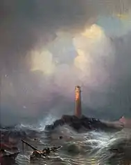 Phare des côtes bretonnes (1845), Berlin, Alte Nationalgalerie.