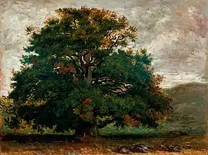 Un arbre dans la forêt de Fontainebleau, années 1840,Victoria & Albert Museum, Londres.