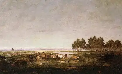 Un marais dans les Landes, 1852-1853Musée du Louvre, Paris.