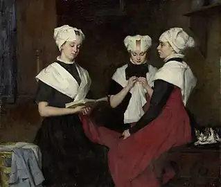 Trois pensionnaires de l'orphelinat d’Amsterdam (1885)
