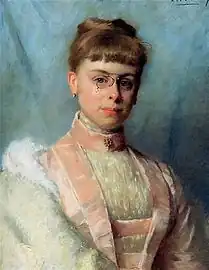 Thérèse Schwartze, Portrait de Johanna Eugenia Theadora Van Hoorn Schouwe (c. 1918, coll. priv.).