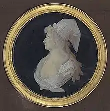  Miniature sur ivoire de François Hippolyte Desbuissons XVIIIe siècle