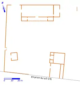 Plan d'un site antique