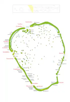Carte de l'atoll Kolhumadulu.