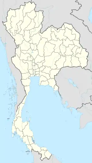 Localisation sur la carte de Thaïlande