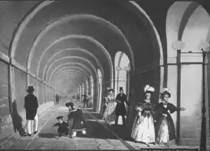 Thames Tunnel, réservé aux piétons avant 1869.