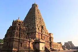 Le Temple de Brihadesvara à Thanjavur est un site classé au patrimoine mondial de l'Humanité.