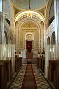 Intérieur de la synagogue.